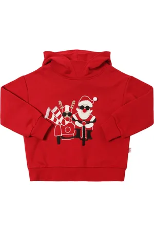 Il gufo Printed Cotton Sweatshirt Hoodie