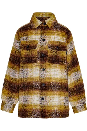 Molo Check Print Poly Flannel Shirt