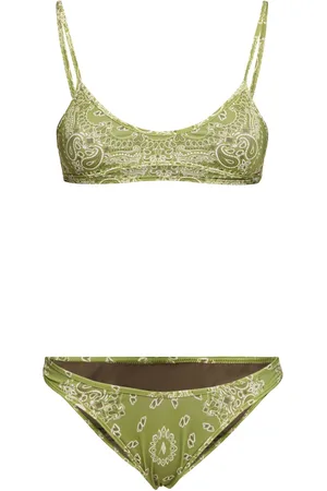 The Attico Bandana Print Lycra Bikini