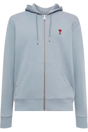 Ami Adc Stretch Cotton Zip Hoodie