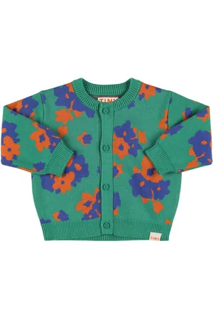 Tiny Cottons Cotton & Wool Knit Cardigan