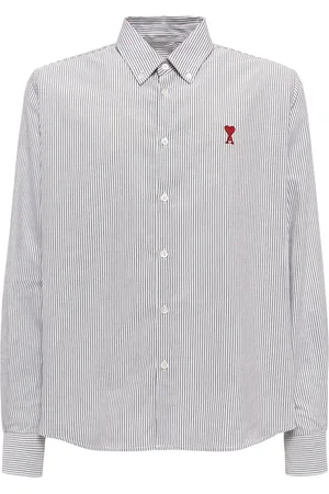 Ami Oxford Logo Cotton Shirt