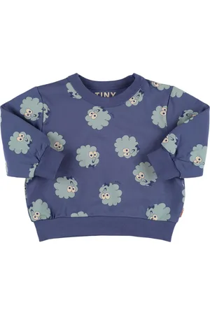 Tiny Cottons Guest Print Cotton Crewneck Sweatshirt