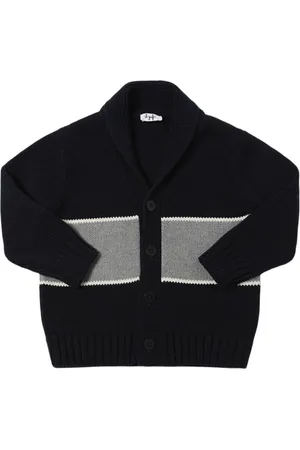 Il gufo Jacquard Cotton Knit Cardigan