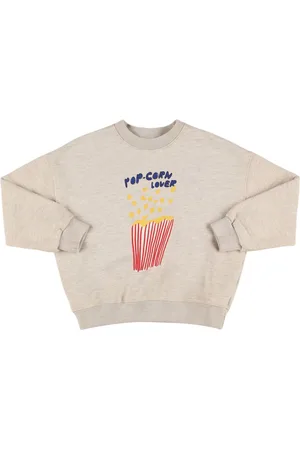 Jelly Mallow Printed Cotton Crewneck Sweatshirt