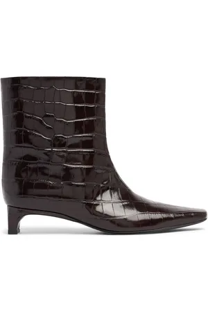 Loulou Studio 30mm Carla Embossed Leather Ankle Boots
