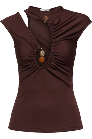 CHRISTOPHER ESBER Spiral Crystal Compact Rib Top