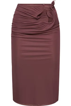 CHRISTOPHER ESBER Venus Sheer Jersey Midi Skirt