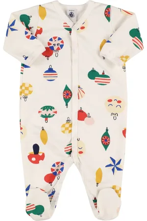 Petit Bateau Printed Cotton Romper