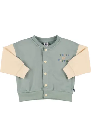 Petit Bateau Cotton Sweat Bomber Jacket