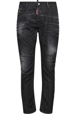 Dsquared2 Tidy Biker Cotton Denim Jeans