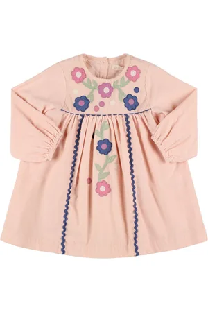 Louise Misha Embroidered Cotton Corduroy Dress