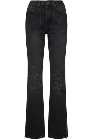 Jean Paul Gaultier High Rise Denim Straight Jeans