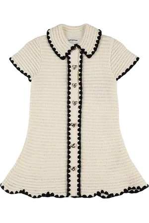 Self-Portrait Cotton Blend Crochet Dress