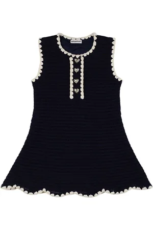 Self-Portrait Cotton Blend Crochet Dress