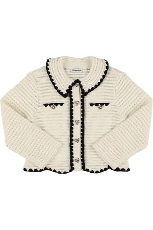 Self-Portrait Cotton Blend Crochet Jacket