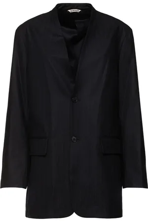Auralee Wool & Silk Flannel Jacket