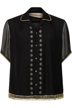 Baziszt Fringe Embellished S/s Shirt