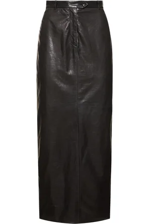 Bally Leather Long Skirt