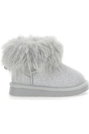 MONNALISA Faux Shearling Ankle Boots