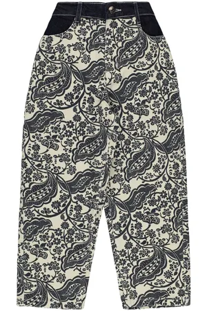 The New Society Printed Cotton Drill Pants