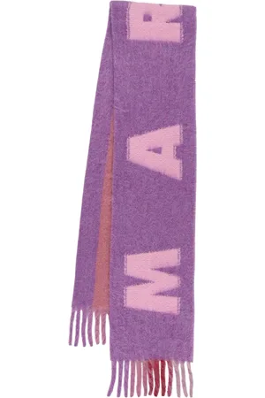 Marni Wool Blend Logo Scarf
