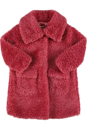 MONNALISA Poly Faux Fur Coat