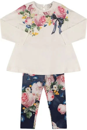 MONNALISA Printed Cotton Jersey T-shirt & Leggings
