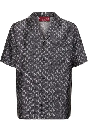 Gucci Gg Print Silk Shirt