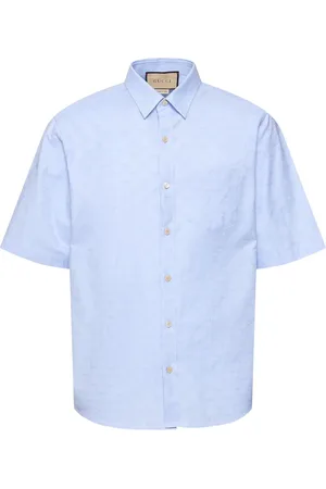Gucci Gg Supreme Oxford Cotton Shirt