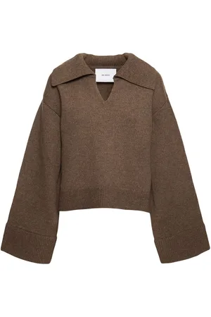Axel Arigato Clio Cropped Wool Polo Sweater