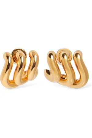 Balenciaga Loop Trio Brass Earrings