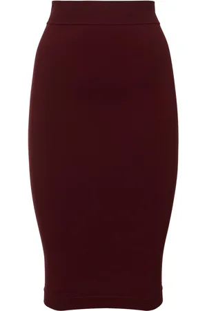 ANDREADAMO Sculpting Jersey Midi Skirt