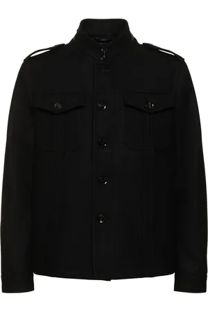 Tom Ford Japanese Felt Stand Collar Casual Jacket