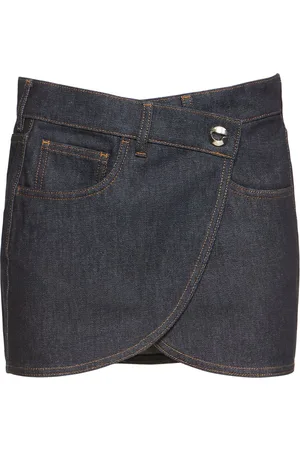 COPERNI Cotton Denim Mini Skirt