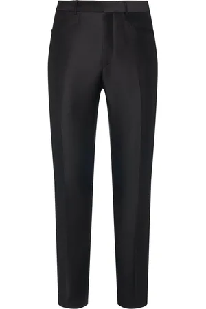 Tom Ford Wool Blend Twill Straight Pants