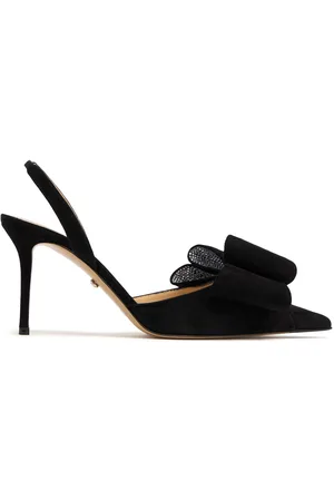 Mach & Mach 85mm Le Cadeau Suede Slingback Pumps