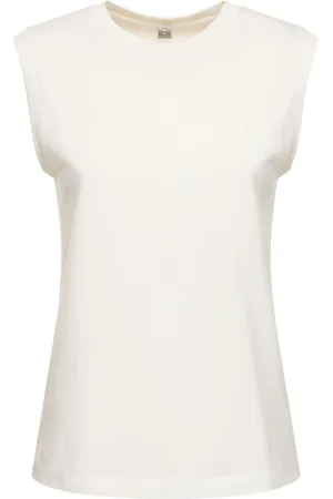Totême Sleeveless Organic Cotton Jersey Top