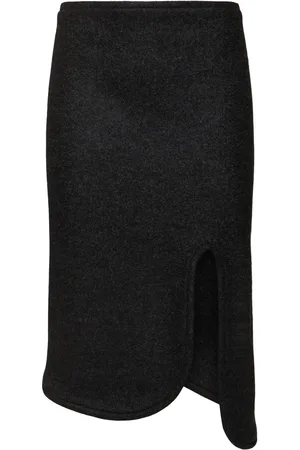 Victoria Beckham Padded Wool Midi Tube Skirt