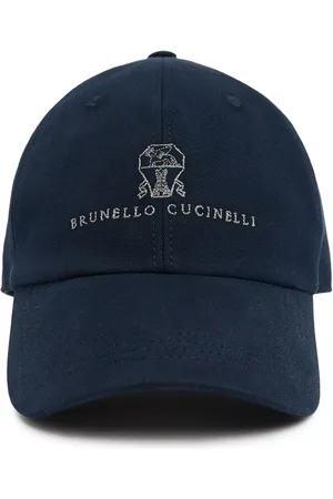 Brunello Cucinelli Cotton Gabardine Logo Baseball Hat