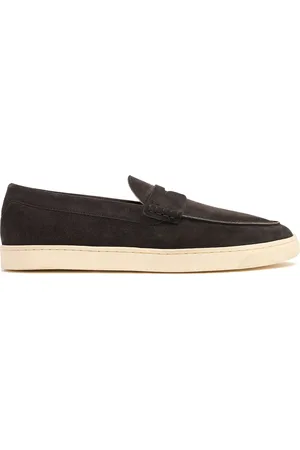 Brunello Cucinelli Suede Penny Loafers