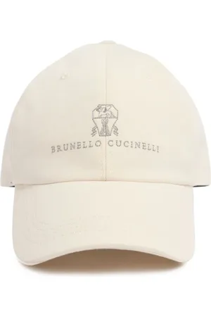 Brunello Cucinelli Cotton Gabardine Logo Baseball Hat