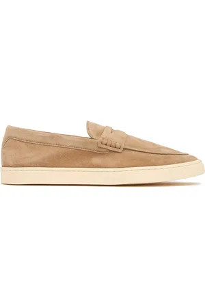 Brunello Cucinelli Suede Penny Loafers