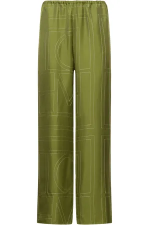 Totême Monogram Silk Pajama Pants