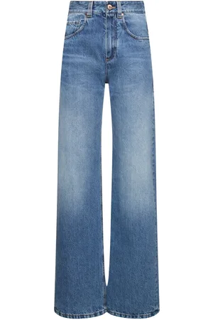 Brunello Cucinelli Mid Rise Denim Wide Jeans