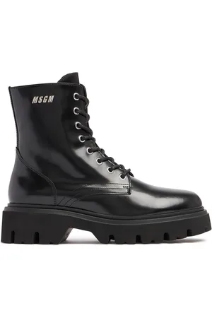 Msgm 40mm Combat Leather Boots