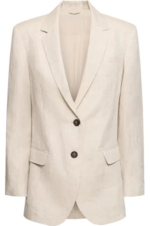 Brunello Cucinelli Single Breast Linen Jacket