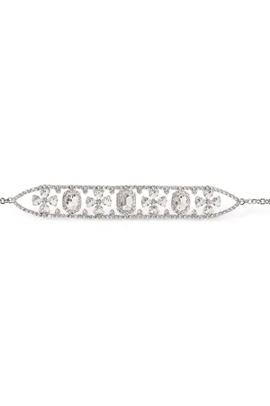 Alessandra Rich Crystal Cross Choker