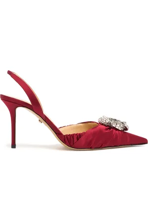Mach & Mach 85mm Galaxy Satin Slingback Heels