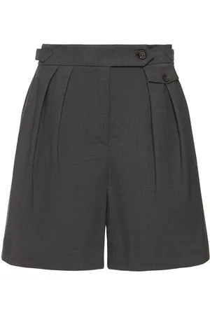 Brunello Cucinelli Tropical Wool Blend Bermuda Shorts